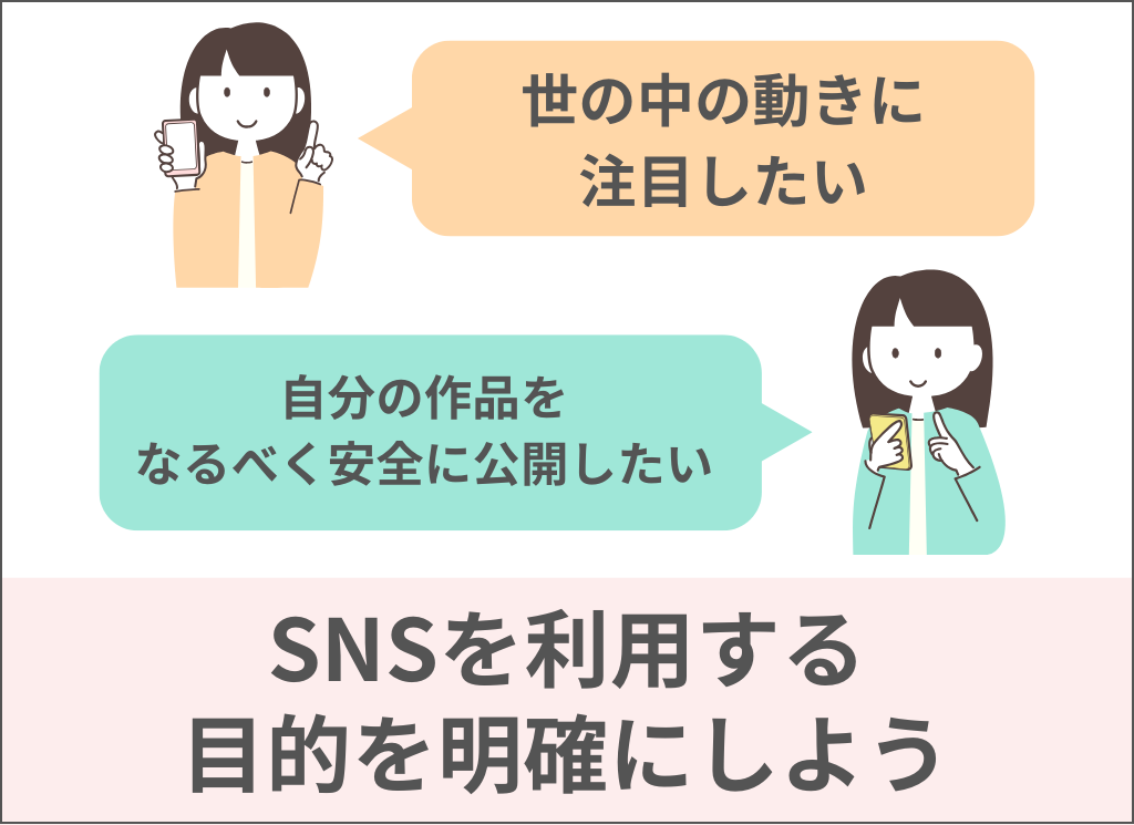 SNSを利用する目的を明確にしよう