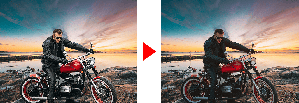 AIで２つの画像を自動でなじませた画像